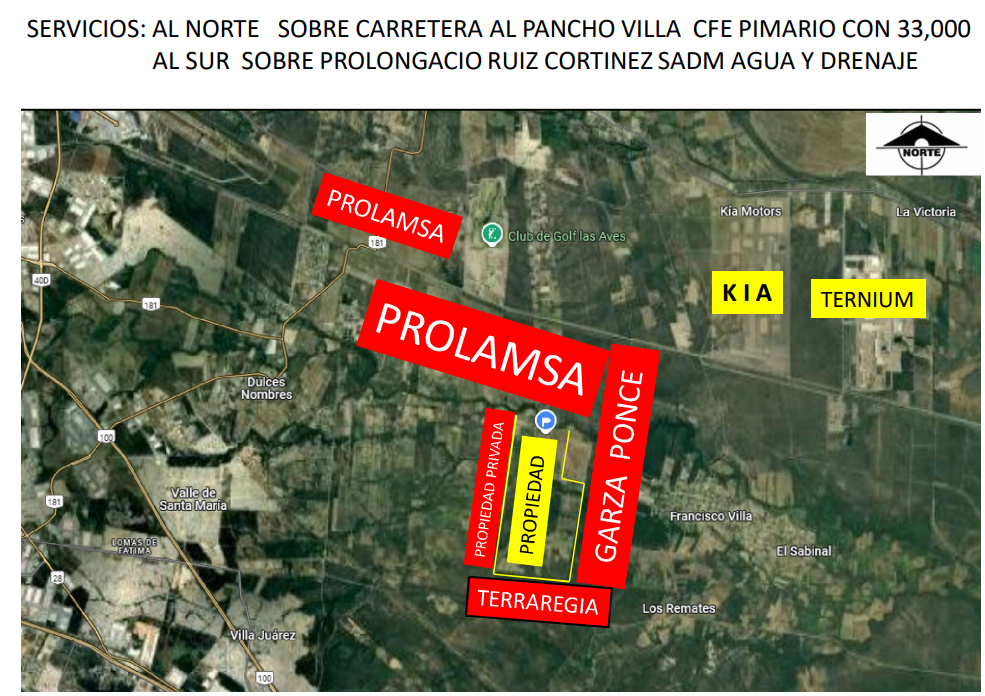 Terreno en venta en Dulces Nombres · Pesquería, material de referencia de la ficha